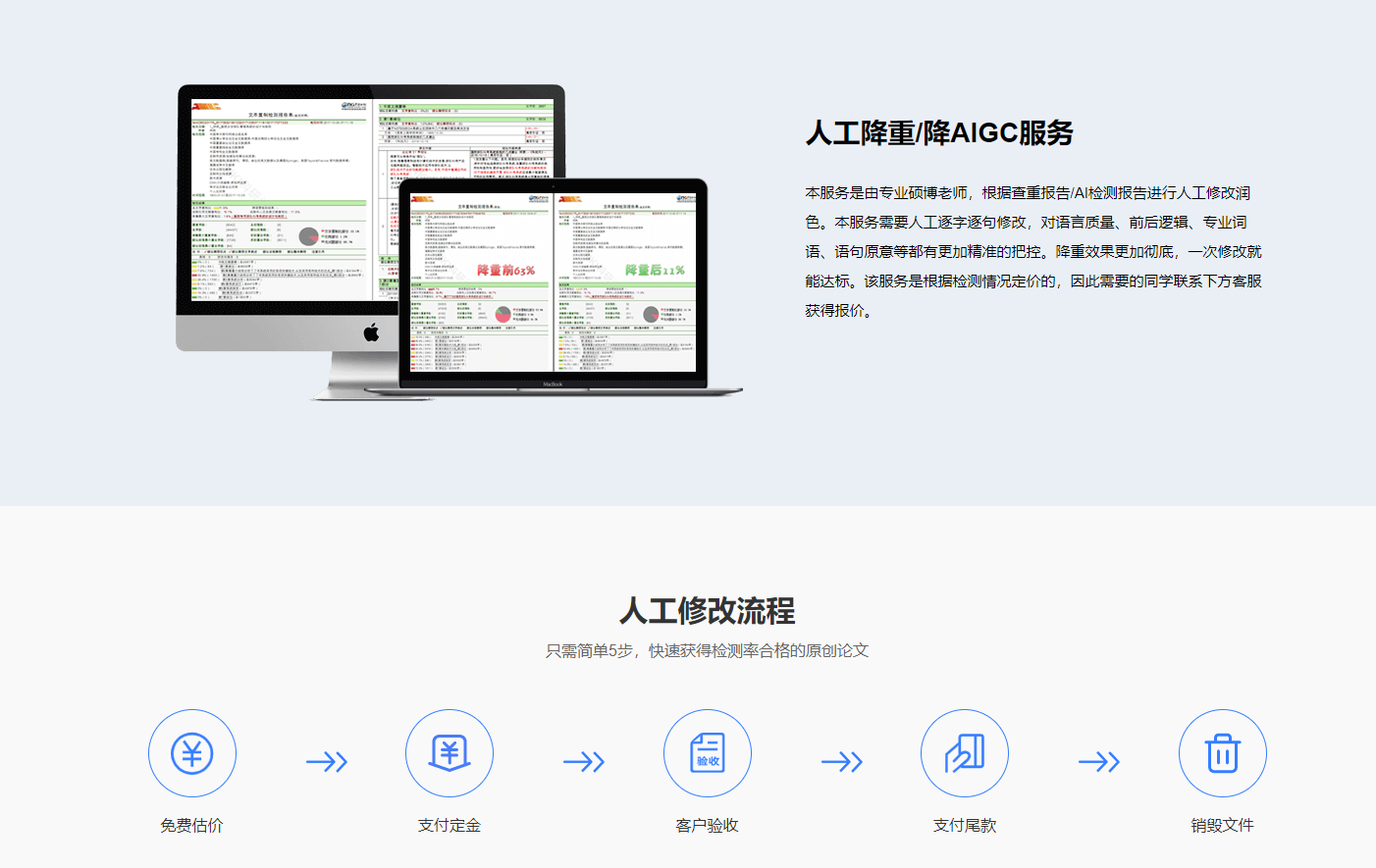 人工降重降AIGC
